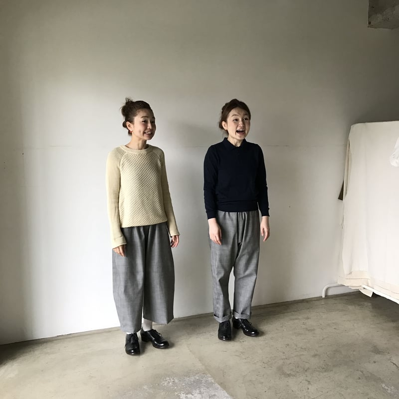 チノブラック×スパンコール黒 サルエルパンツ | TEO チノブラック×スパンコール黒 サルエルパンツ | TEO
