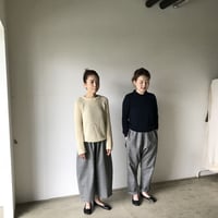 ギャバ黒・バルーンパンツ | TEO