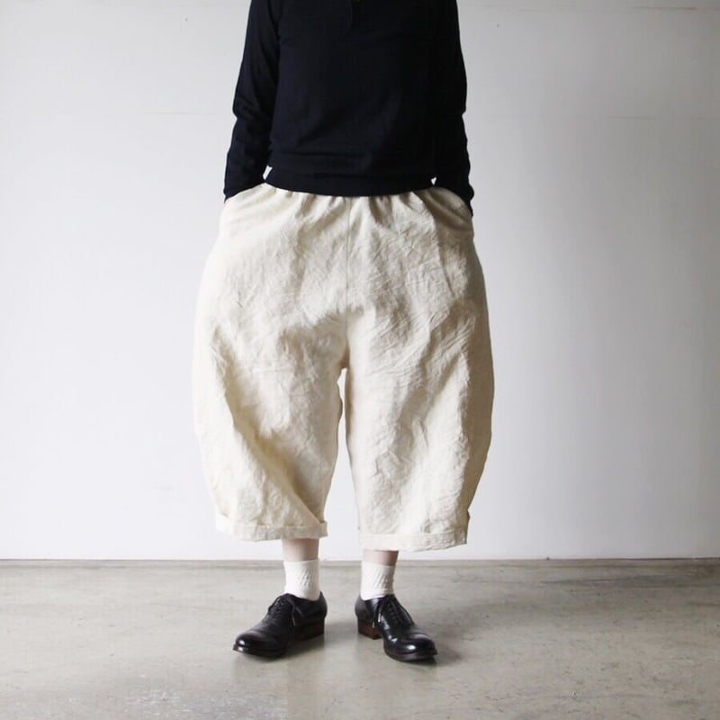 RATAさん作品 上質リネン100% バルーンパンツ  BLACK RATAさん作品 上質リネン100% バルーンパンツ BLACK RATA
