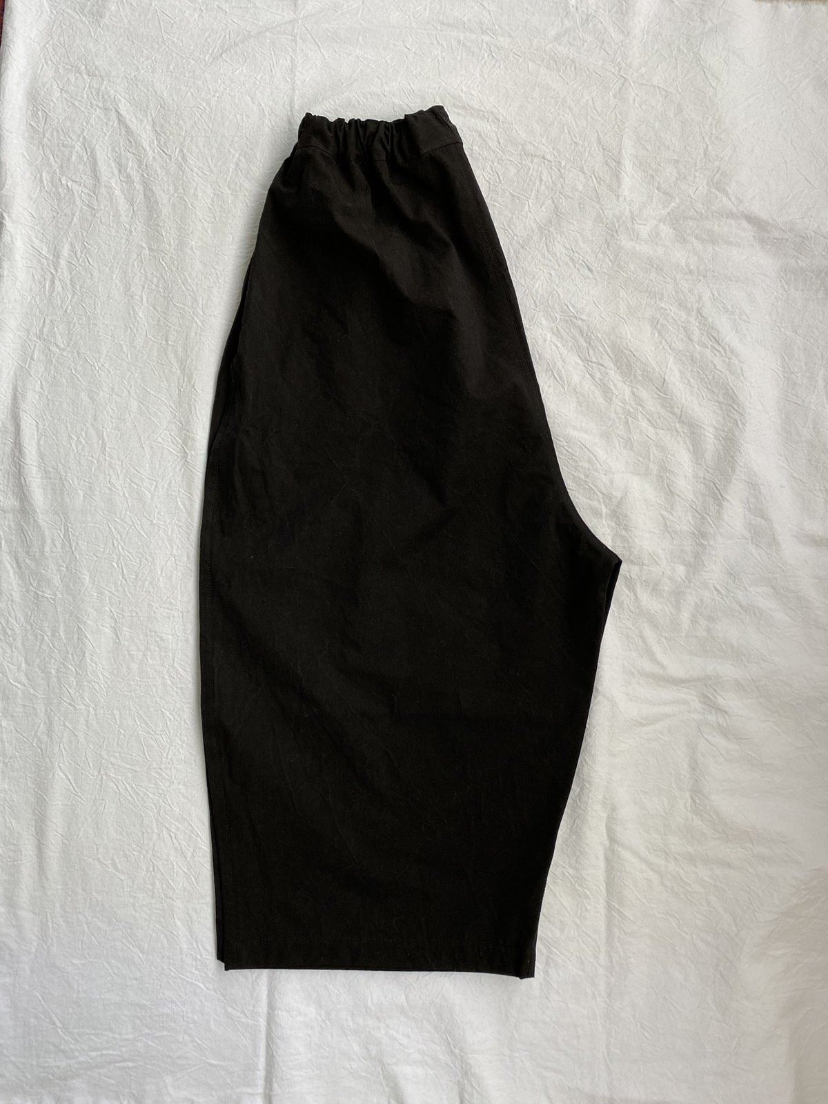 RATAさん作品 上質リネン100% バルーンパンツ  BLACK f8fbd4b85d3b6039822619aaba95e0