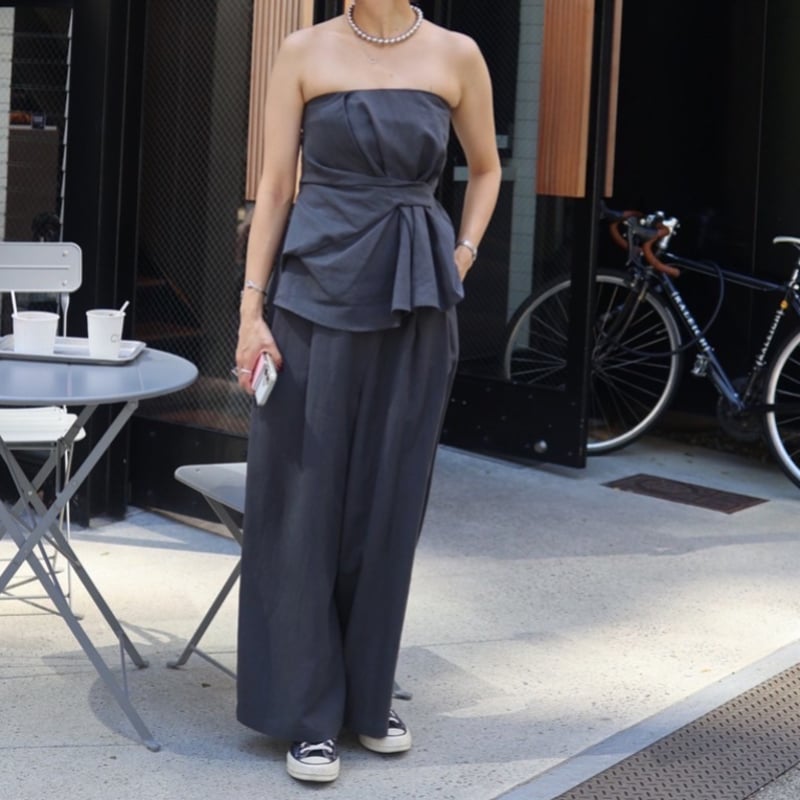 DouDou アシメタックビスチェ チャコールグレー DOUDOU｜アシメタックビスチェ | Rakuten Fashion(楽天ファッション