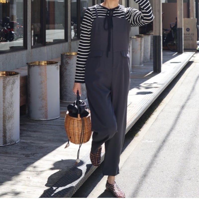 2wayサロペット(チャコールグレー) | myinemy's STORE