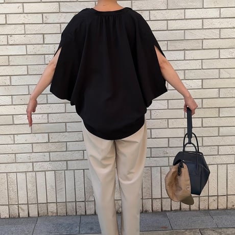 スキッパードルマンシャツ(ブラック)