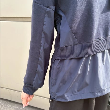2wayドロストドッキングプルオーバー(ネイビー)