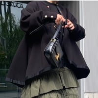 ボリュームヘムブルゾン(ブラック)