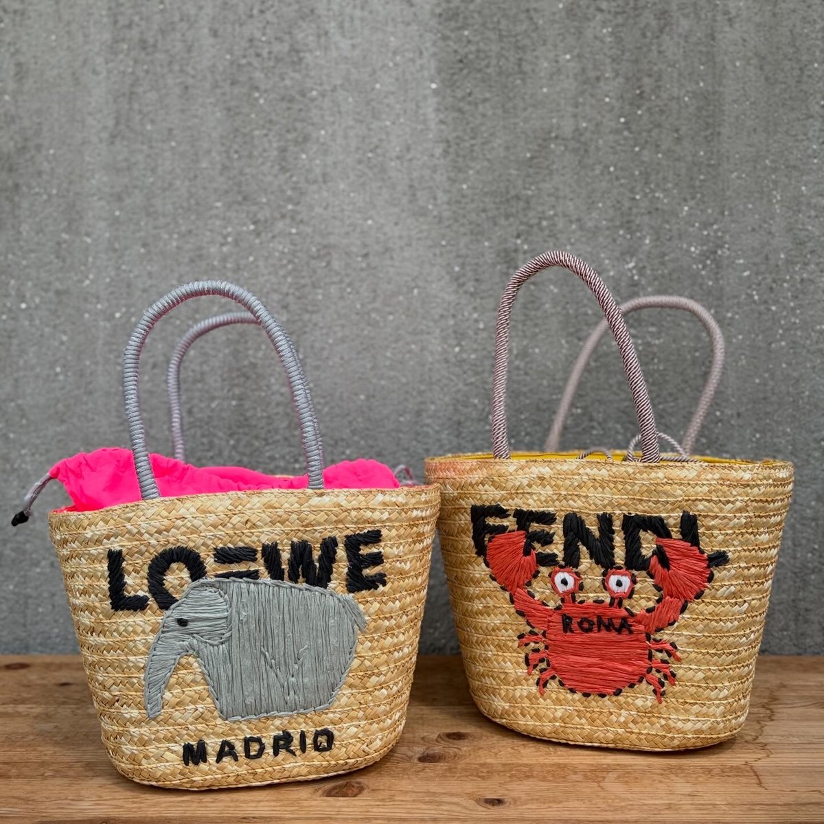 Crab イエロー カゴバッグ(🦀 Sサイズ) | myinemy's STORE