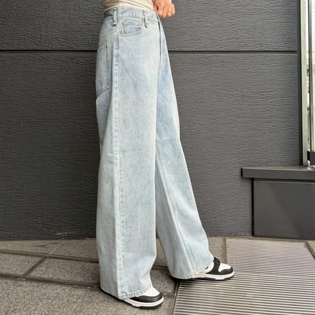 ドロストワイドデニムパンツ(2サイズ展開)