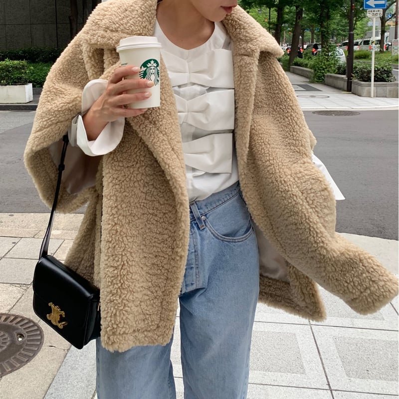 MYINE ポンチョ ボアポンチョコート | myinemy's STORE