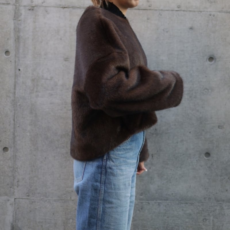 エコミンクファーブルゾン(ブラウン) | myinemy's STORE