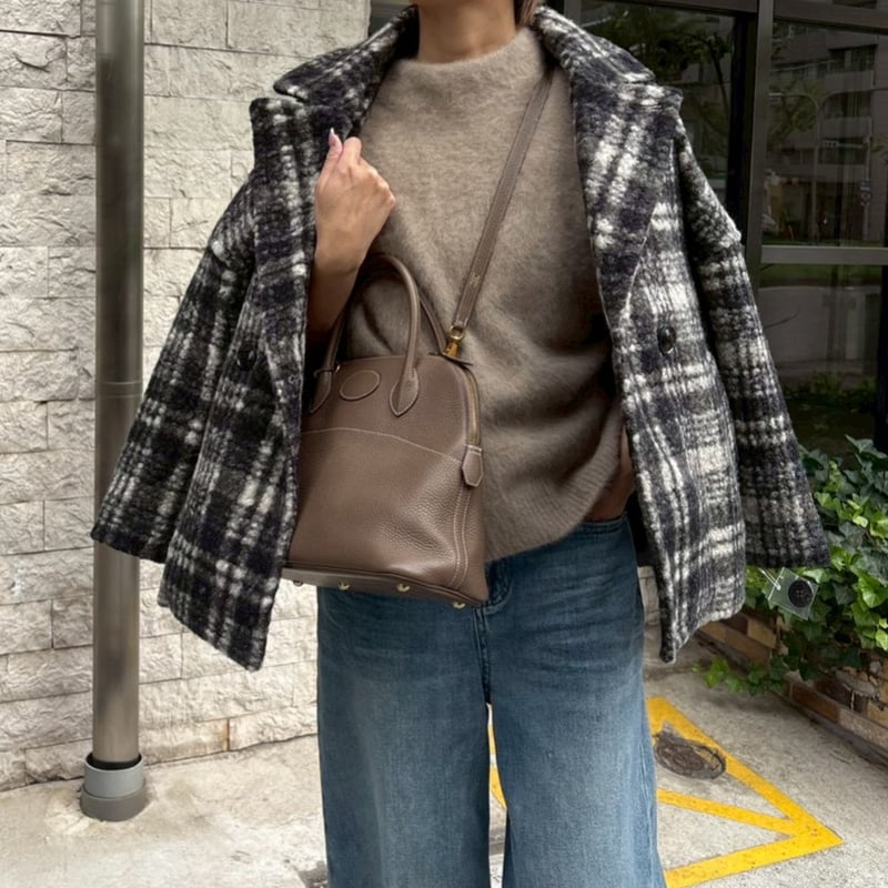 クラシックチェックコート(ブラック) | myinemy's STORE