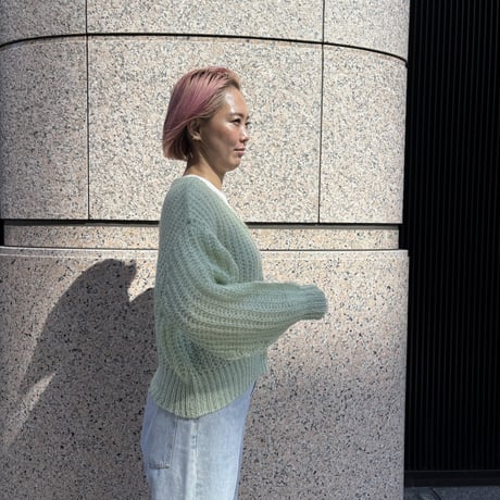 フワフワダブルフェイスニット(ピンク)