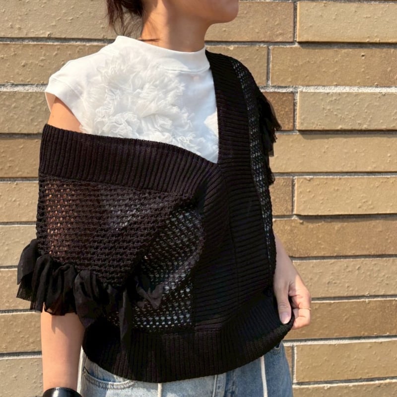 UN3D. ウェーブラインディテールタンクトップ un3d. ウェーブラインディテールタンクトップ