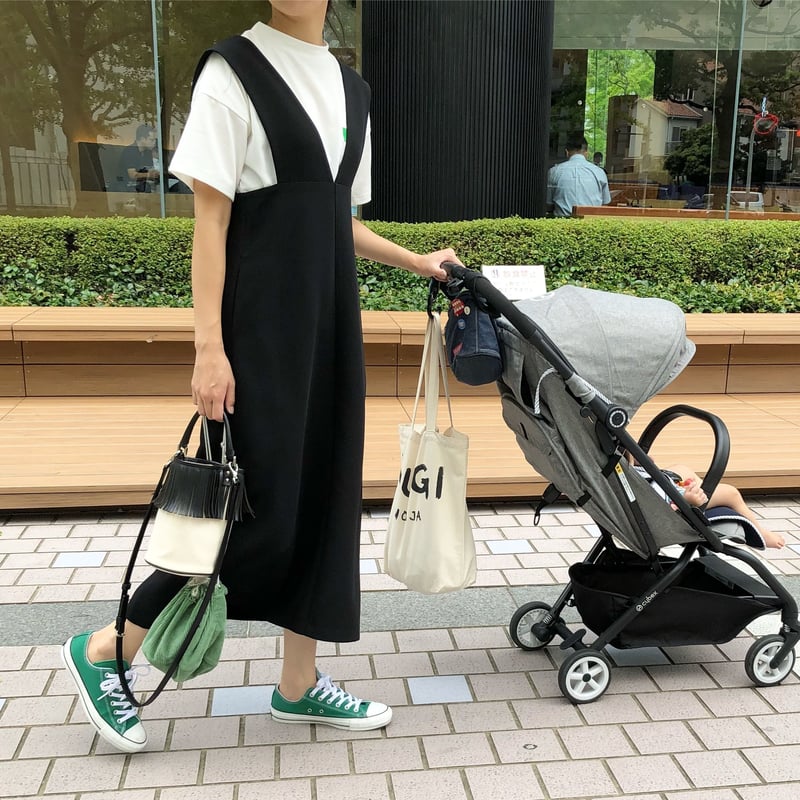 VサスペンダーAラインロングワンピース | myinemy's STORE