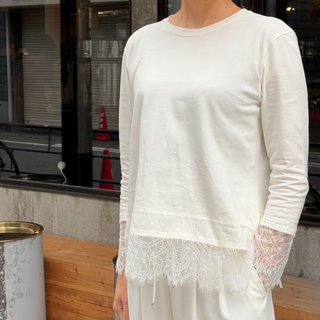 <試着のみ> myine コクーン ボリューム 袖 カットソー 白 マイン CATEGORY Tシャツ | myinemy's STORE