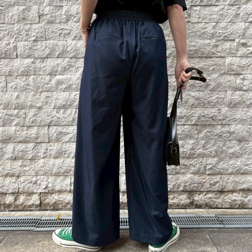 最終お値下げ　ヤマダヤ　ワイドパンツ　テンセルデニム 最終お値下げ ヤマダヤ ワイドパンツ テンセルデニム - メルカリ