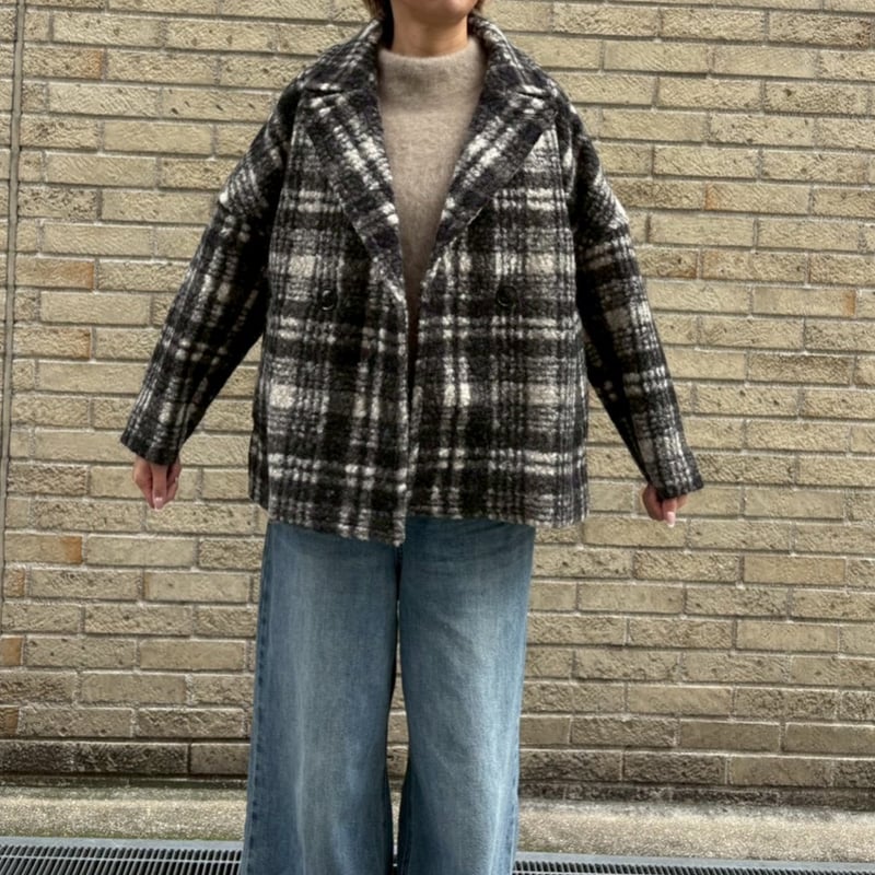 クラシックチェックコート(ブラック) | myinemy's STORE