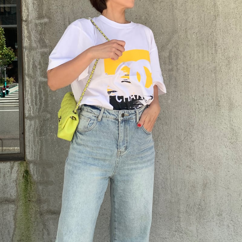 ユニセックスパロディc Tシャツ(ホワイト×イエロー) | myinemy