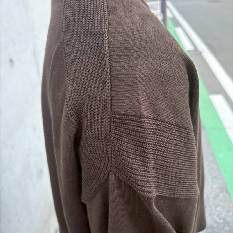 リラクシーショート丈ニット(ブラウン) | myinemy's STORE