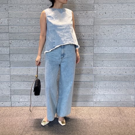 ドロストワイドデニムパンツ(2サイズ展開)