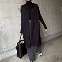 ライトロングジレ(ブラック)