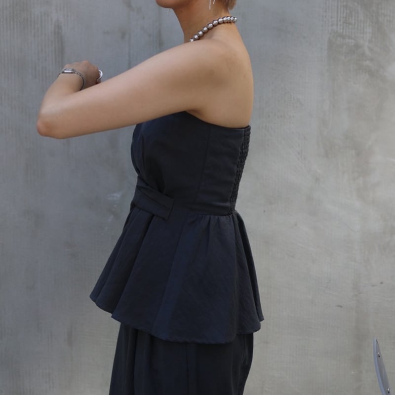 アシメタックビスチェ(グレー) | myinemy's STORE