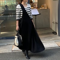 アシメドレープワンショルダーJS(ブラック)