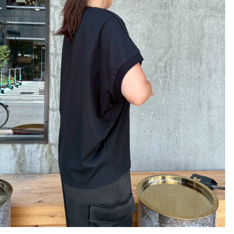 プリントパール付きTシャツ(ブラック) | myinemy's STORE
