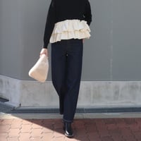 2サイズ裏起毛デニム(インディゴ)