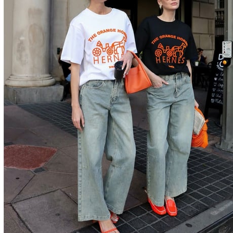 パロディh Tシャツ(ホワイト　2size )