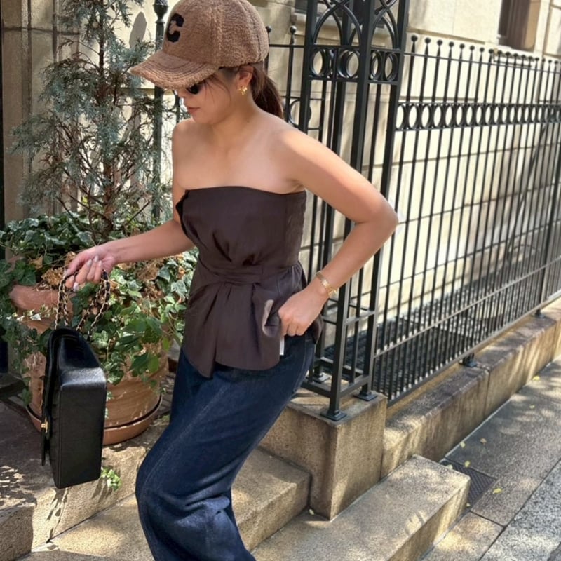 アシメタックビスチェ(ブラウン) | myinemy's STORE アシメタックビスチェ(ブラウン) | myinemy's STORE