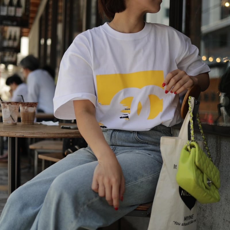 ユニセックスパロディc Tシャツ(ホワイト×イエロー) | myinemy