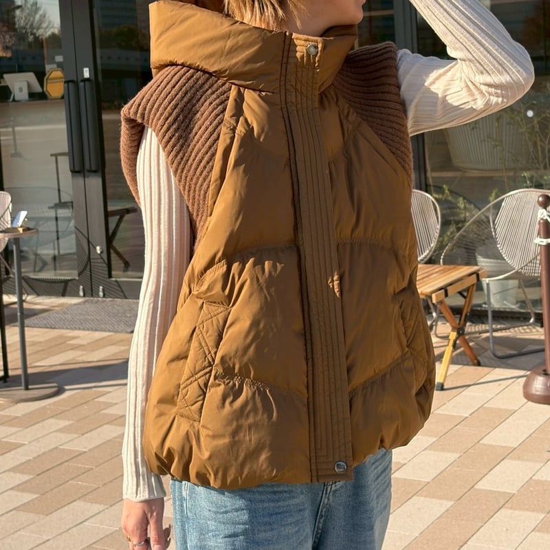 ドッキングダウンベスト(キャメル) | myinemy's STORE
