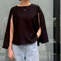 UVケープライクトップス(ブラック・接触冷感有り)