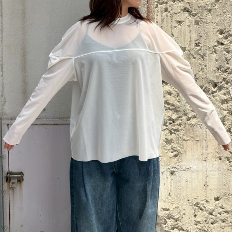 DORN HELIX ウォッシュニットトップス ニット セーター メッシュ