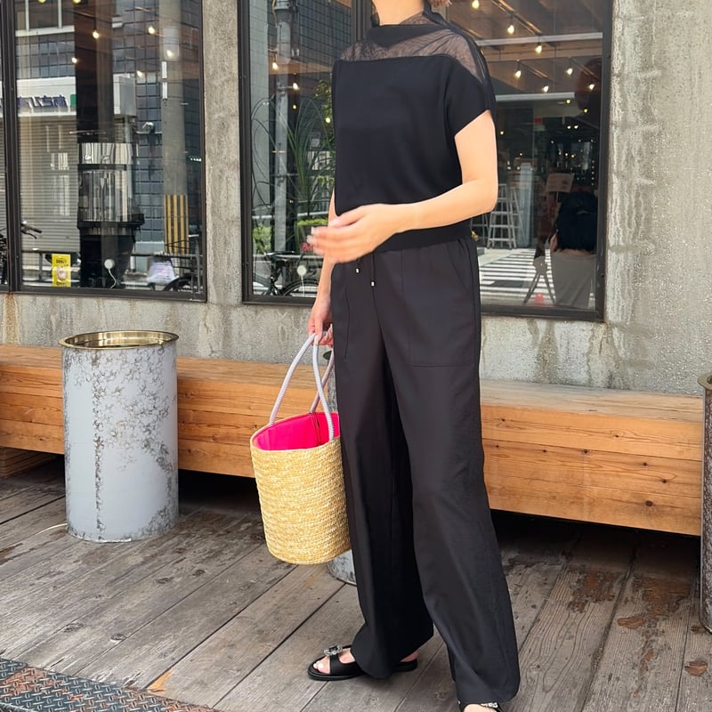 シアードッキングトップス(ブラック) | myinemy's STORE