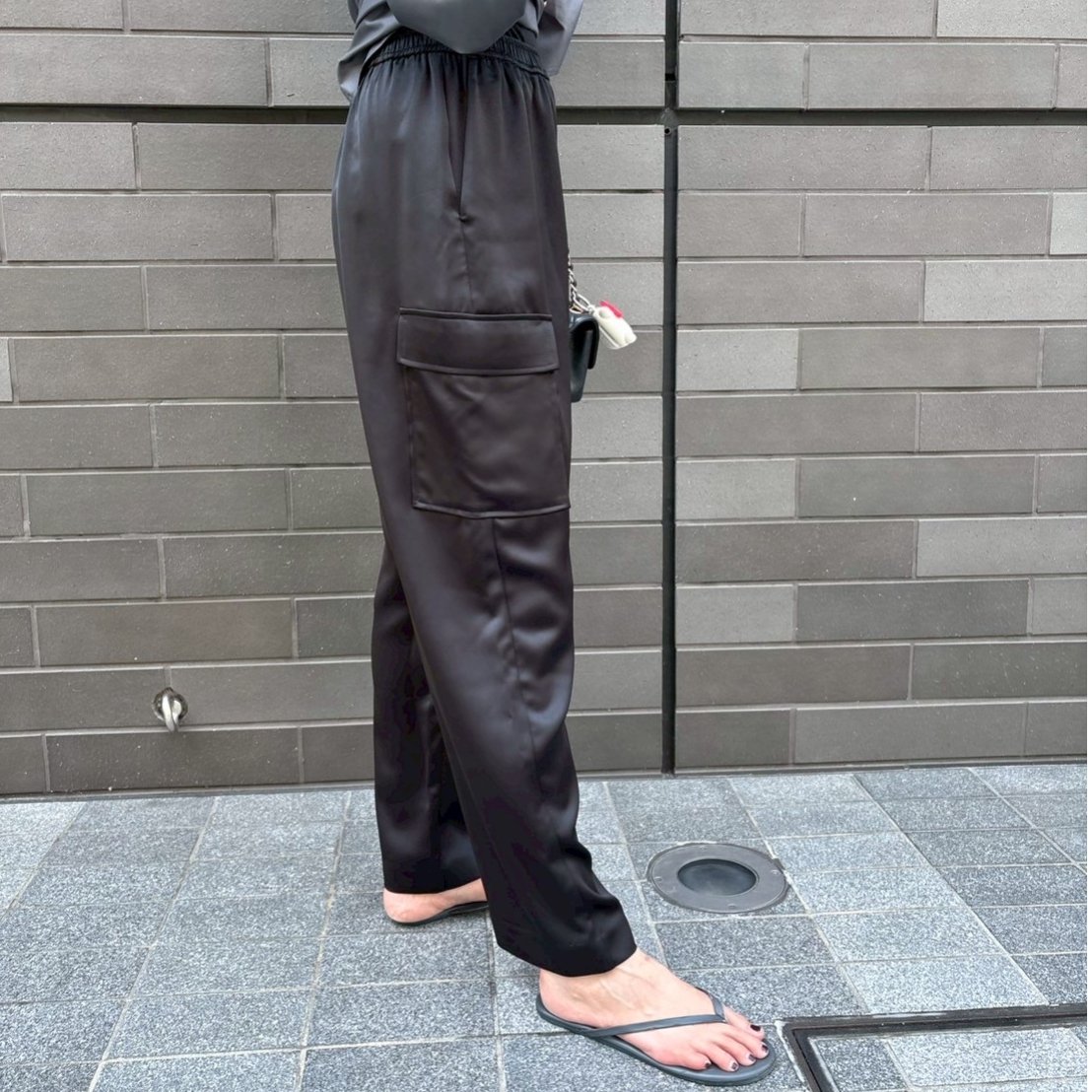 スカーラ　イージージョガーパンツ ローズコッパー M スカーラ イージージョガーパンツ ローズコッパー M センター