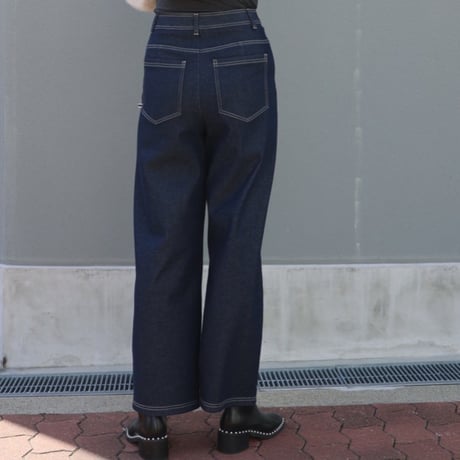 2サイズ裏起毛デニム(インディゴ)