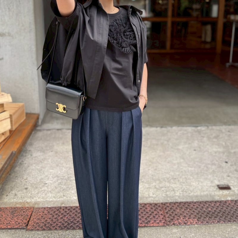 テンセルデニムタックワイドパンツ(デニム) | myinemy's STORE