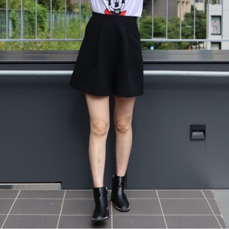 キュロットライクショートパンツ(ブラック) | myinemy's STORE