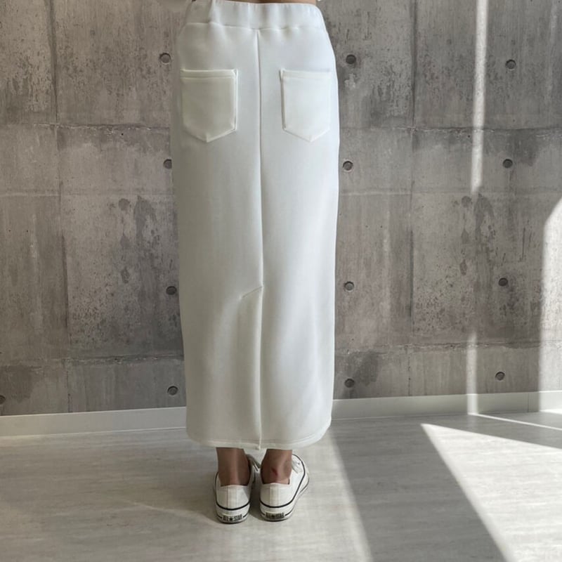 ボンディングアイラインスカート(ホワイト) | myinemy's STORE