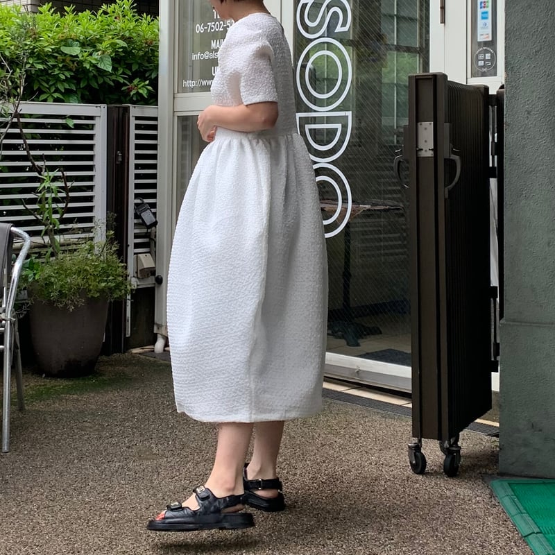 plage 【R’IAM】 コクーンワンピース　ホフホワイト plage（プラージュ）の「【R'IAM】 コクーンワンピース