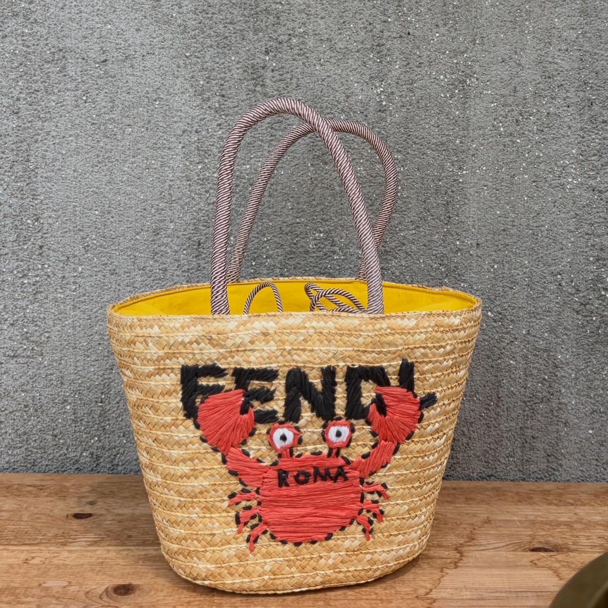 Crab イエロー カゴバッグ(🦀 Sサイズ) | myinemy's STORE