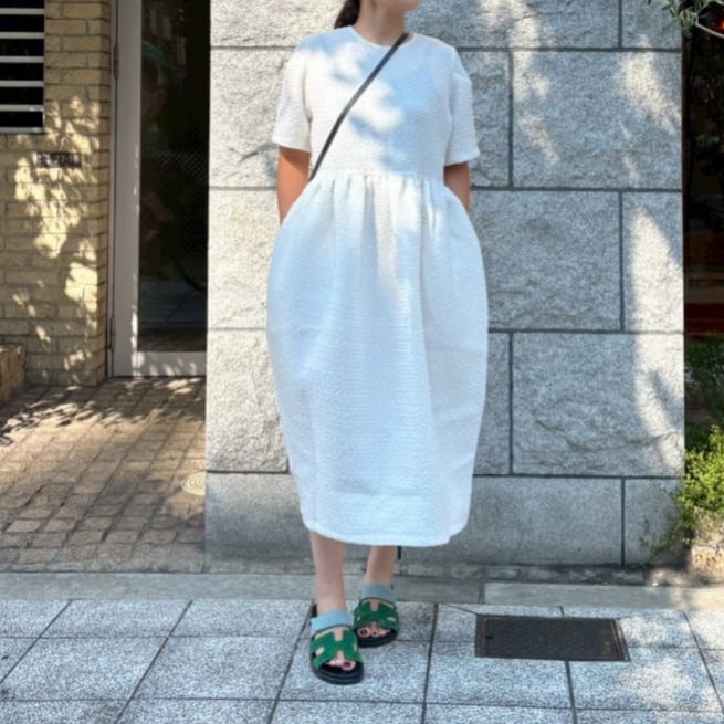 MYINE コクーンワンピース コクーンワンピース (ホワイト) | myinemy's STORE