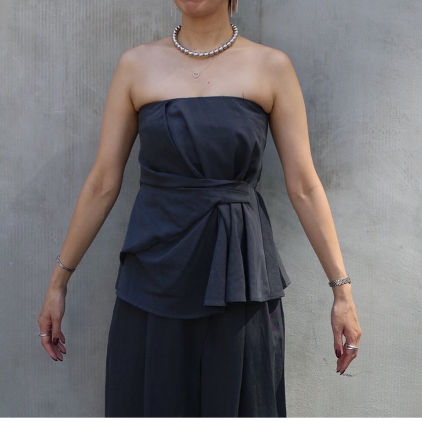 アシメタックビスチェ(グレー) | myinemy's STORE