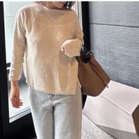 カット×布帛ウェービーラッフルカットソー(ホワイト) | myinemy's STORE