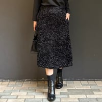 花びらフリルスカート(ブラック)