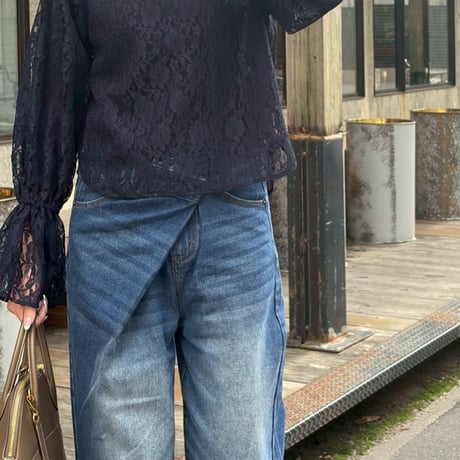デザインワイドデニム