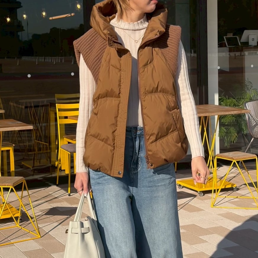 キャメルクス 新品 ダウンベスト サイズ42 定価128,700円 ドッキングダウンベスト(キャメル) | myinemy's STORE