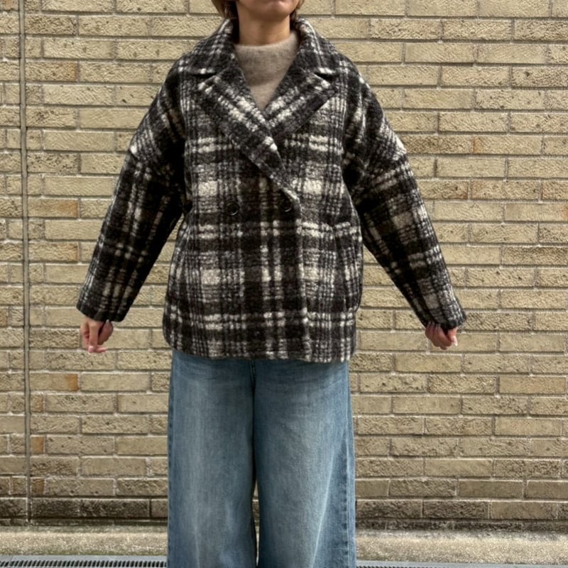 クラシックチェックコート(ブラック) | myinemy's STORE