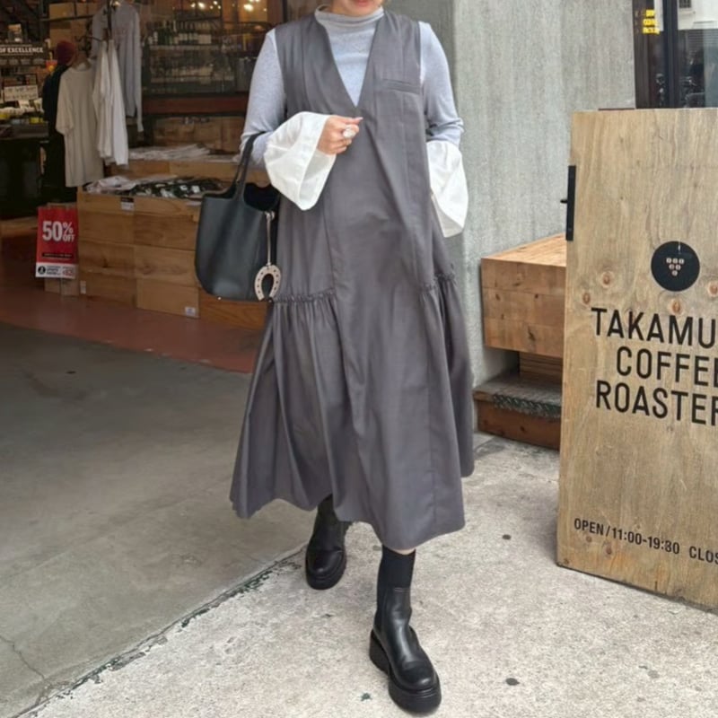 familiar グレー ジャンパースカート ジャンパースカート | ファミリア公式サイト